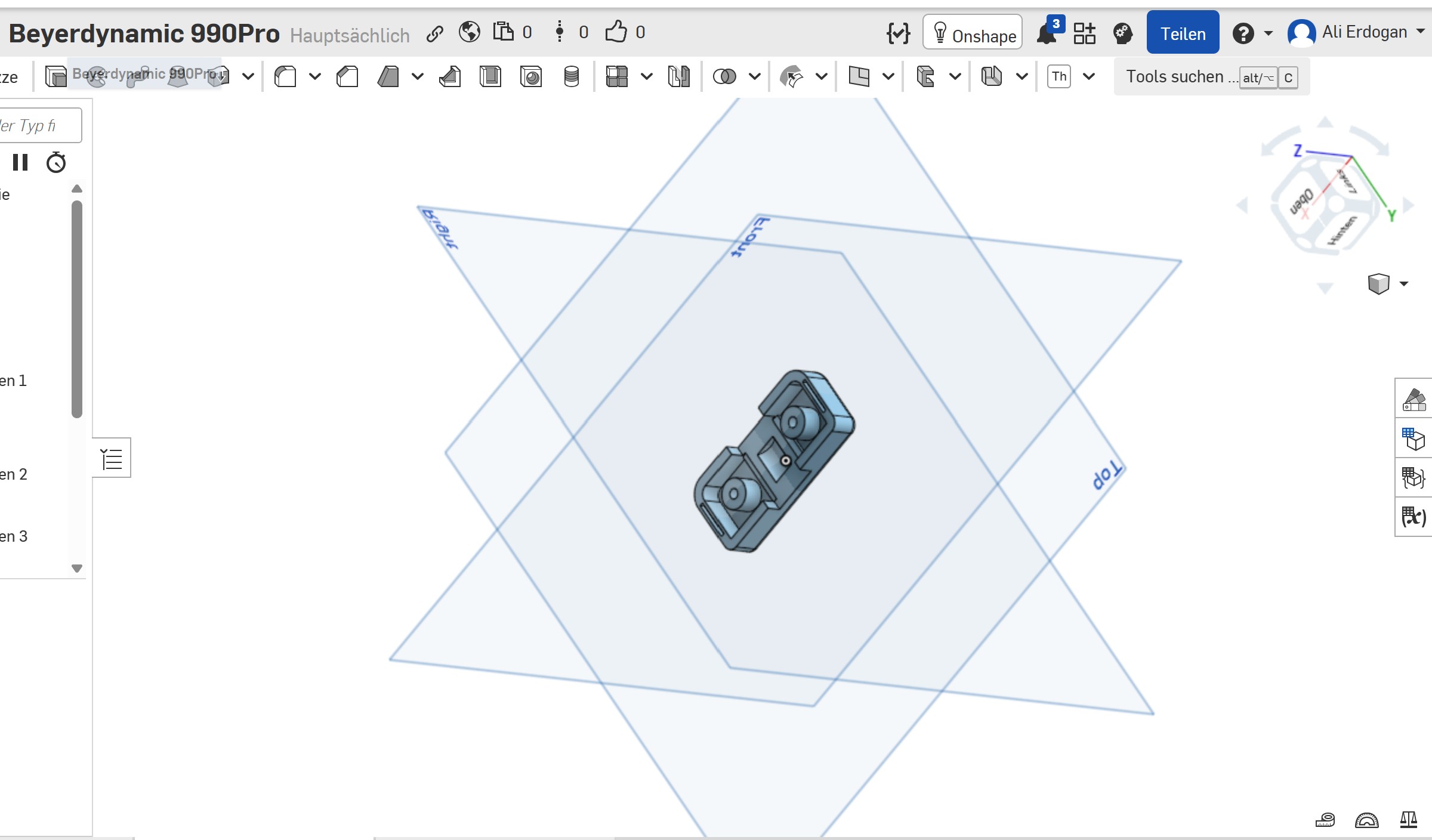3D-gedruckte Schneeflocken